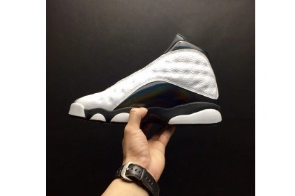 HOLOGRAM” WHITE AIR 414571-115 JORDAN MENS RETRO “BARONS 13 GREY 0829